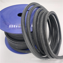 Black Braided Virgin Yarn PTFE Graphite Gland Packing With Oil